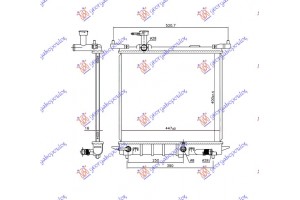 Ψυγειο Νερου 1.2 12v Βενζινη Aytomato (445x400x16) Nissan Micra (K13) 10-13 - 579006320