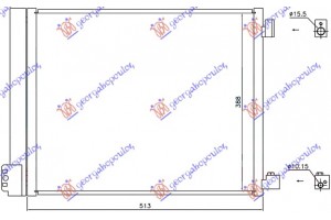 Ψυγειο A/C 1.2DIG-1.5i16V (51x38)(HR12DDR) Nissan Micra (K13) 10-13 - 579006400
