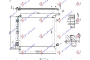 Ψυγειο A/C 1,2i-12V (51x39) 75PS(HR12DE) Nissan Micra (K13) 10-13 - 579006410