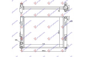 Ψυγειο Νερου 1.0 Βενζινη (510x395x26) Nissan Juke (F16) 19- - 577206310