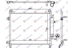 Ψυγειο A/C 1.2 Benzinh (490x385x12) Nissan Note 13- - 582006400