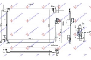 Ψυγειο A/C 2.3 Dci Πετρελαιο (702x488x12) Nissan P/U (D23) Navara NP300 2WD-4WD 15- - 584106400