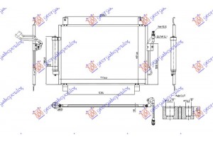 Ψυγειο A/C 2.5 Hybrid - 3.5 Benzinh (715x461) Nissan Pathfinder (R52) 13-17 - 587006400