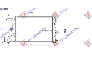 Ψυγειο 1.4-1.6 Turbo Βενζ (58x39,5) Mhxa Chevrolet Cruze 09-13 - 235006320