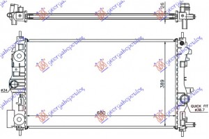 Ψυγειο 1.7-2.0 Πετρελαιο (68x39,5) Chevrolet Cruze 09-13 - 235006340