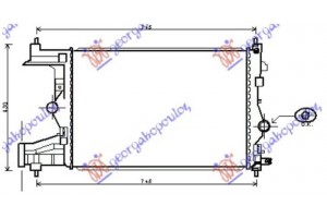 Ψυγειο 1.3-1.7 Πετρελαιο (58x39,5) (KOYO) Opel Astra J 5D/S.W. 10-13 - 600006350