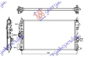 Ψυγειο 2.0 Cdti (68x39) Αυτοματο (KOYO) Chevrolet Cruze 09-13 - 235006355