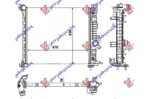 Ψυγειιο 1,7 CDTi(47x42,8) Αυτοματο Opel Meriva 10-14 - 602006330