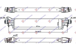 Ψυγειο Intercooler 1.4 Turbo Βενζινη (99/148 PS) (571x127x50) Opel Corsa E 15-19 - 610006200