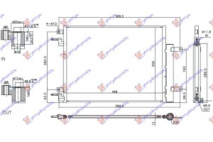 Ψυγειο A/C Για Ολα (460x360x12) Opel Karl 15- - 606606400