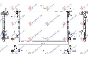 Ψυγειο Νερου Hybrid (675x420x16) Opel Ampera 11- - 612006300