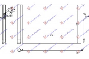 Ψυγειο A/C Hybrid (635x400x16) Opel Ampera 11- - 612006400