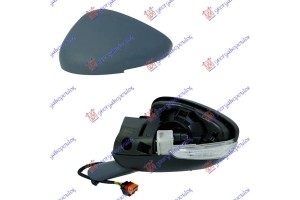 Καθρεφτης ΗΛΕΚΤ. ΘΕΡΜ. ΒΑΦ. Με Φλας 10H/6P (Α ΠΟΙΟΤΗΤΑ) (CONVEX GLASS) Αριστερα Peugeot 508 11-15 - 630007502