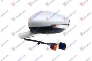 Καθρεφτης ΗΛ. ΘΕΡΜ. ΗΛ. ΑΝ. ΒΑΦ. (Μ/ΦΛΑΣ&ΦΩΣ ΑΣΦ) 10H/8P+6H/2P (Α ΠΟΙΟΤΗΤΑ) (CONVEX GLASS) Αριστερα Peugeot 508 11-15 - 630007504