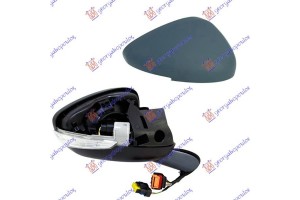Καθρεφτης ΗΛ.ΘΕΡ. ΗΛ.ΑΝ.& ΜΝ. ΒΑΦ. Μ/ΦΛ. & Φως ΑΣΦ. & ΑΙΣΘ. 10H/10P+6H/6P (Α ΠΟΙΟΤΗΤΑ) (CONVEX GLASS) Δεξια Peugeot 508 11-15 - 630007581