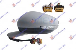 Καθρεφτης ΗΛ. ΘΕΡΜ. ΗΛ. ΑΝ. ΒΑΦ. (Μ/ΦΛΑΣ Led & Φως ΑΣΦ. & BLIS) 10H/8P+10H/4P (Α ΠΟΙΟΤΗΤΑ) (CONVEX GLASS) Αριστερα Peugeot 508 15-18 - 630107592