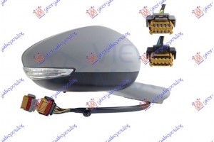 Καθρεφτης ΗΛ. ΘΕΡΜ. ΗΛ. ΑΝ. ΒΑΦ. Με Μνημη (Μ/ΦΛΑΣ Led & Φως ΑΣΦ. & Blis & ΑΙΣΘ.) 10H/10P+10H/8P (Α ΠΟΙΟΤΗΤΑ) (CONVEX GLASS) Δεξια Peugeot 508 15-18 - 630107596