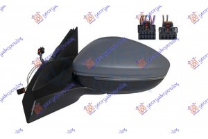 Καθρεφτης ΗΛΕΚΤ. ΘΕΡΜΑΙΝ. ΗΛ. ΑΝΑΚΛ. ΒΑΦΟΜ. (ΜΕ Φλας & Φως ΑΣΦΑΛ.) Με Blis (12 PIN) (Α ΠΟΙΟΤΗΤΑ) (CONVEX GLAS) Αριστερα Peugeot 2008 23- - 633307582