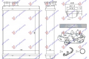 Ψυγειο Καλοριφερ (180x148x32) Peugeot 308 17-21 - 636106500