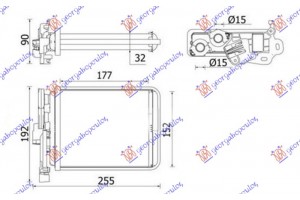 Ψυγειο Καλοριφερ (177x152x32) (MAHLE Behr Premium LINE) Peugeot 308 17-21 - 636106510