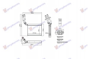 Ψυγειο Καλοριφερ (162x245x32) (NISSENS) Vw Touareg 10-14 - 877006505
