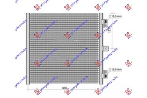 Ψυγειο A/C 3.0-3.4-3.8 Βενζινη (379x332x16) Porsche 911 (991) 10-16 - 651506410