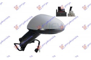 Καθρεφτης (ΚΟΜΠΛΕ) ΗΛ. ΘΕΡ.ΒΑΦΟΜ. ΗΛ.ΑΝ. (ΜΕ ΦΛΑΣ) & Αντιθαμβωτικο (ASPHERICAL GLASS) Αριστερα Porsche Macan 18- - 652107562