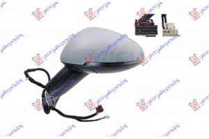 Καθρεφτης (ΚΟΜΠΛΕ) ΗΛ. ΘΕΡ.ΒΑΦΟΜ. ΗΛ.ΑΝ.& Μνημη (ΜΕ Φλας ) & Αντιθαμβωτικο (ASPHERICAL GLASS) Αριστερα Porsche Macan 18- - 652107572