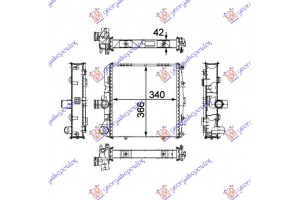 Ψυγειο 2.7-2.9-S 3.2-S 3.4-3.6-3.8-4.0 BENZ.(34x36.6x4.2) (MAHLE Behr Premium LINE) Δεξια Porsche 911 (997) 05-10 - 651406301