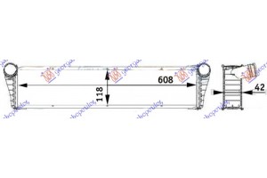 Ψυγειο 2.7-2.9-S 3.2-S 3.4-3.6-3.8-4.0 BENZ.(34x36.6x4.2) Kentρικο (MAHLE BEHR) Porsche 911 (997) 05-10 - 651406310