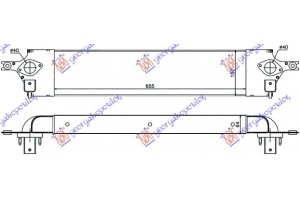 Ψυγειο INTERC. 2,0 Dci 07- (655x157x64) Nissan X-TRAIL 01-14 - 085506200