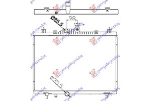 Ψυγειο 2.0DCi-2.5i-16V+/-A/C(66x44)(M/A) Renault Koleos 08-11 - 666006300