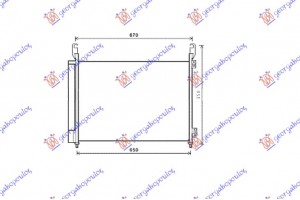 Ψυγειο A/C 2,0DCi-2,5i -16V (63x45,2x16) Renault Koleos 08-11 - 666006400