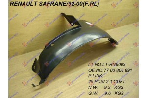 Θολος ΕΜΠ. Πλαστικος (ΠΙΣΩ ΚΟΜΜ.) Αριστερα Renault Safrane 92-00 - 666600827