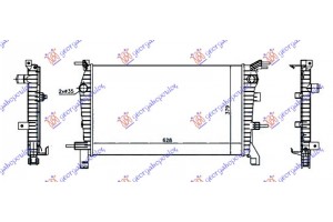 Ψυγειο Νερου 1.6i 16v Μηχανικο Βενζινη (630x380) (ΚΙΝΗΤΗΡΑΣ H4M) Renault Fluence 13- - 667106300