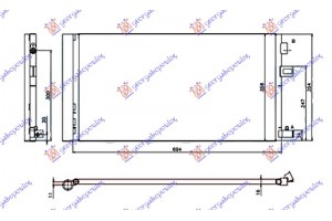 Ψυγειο A/C 1.6i 16v (ΚΙΝΗΤΗΡΑΣ H4M) Βενζινη (650x350) Renault Fluence 13- - 667106420