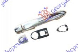 Χερουλι Πορτας ΕΜΠ/ΠΙΣ Εξω (ΔΕ=ΑΡ) Χρωμι Renault Fluence 10-13 - 667007860