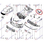 Βαση Στηριξης Μασκας Πλαστικη (ΣΕΤ) Renault Clio 16-19 - 670104250