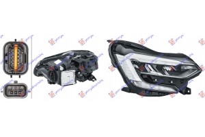 Φανος Εμπρος Full Led Pure Vision (HELLA) Δεξια Renault Captur 20- - 672205141