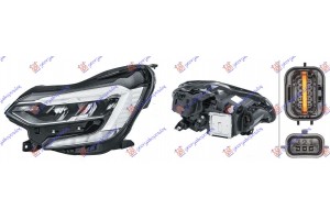 Φανος Εμπρος Full Led Pure Vision (HELLA) Αριστερα Renault Captur 20- - 672205142