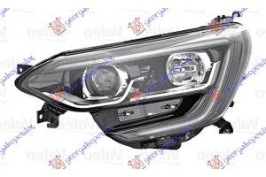 Φανος Εμπρος ΗΛΕΚΤ. (Η7/Η7) Μαυρο Με Φως Ημερας Led Ταινια (VALEO) Αριστερα Renault Megane H/B-S.W. 15-19 - 673505142