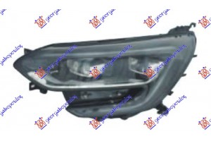 Φανος Εμπρος Full Led Μαυρο (E) (VALEO) Αριστερα Renault Megane H/B-S.W. 15-19 - 673505167