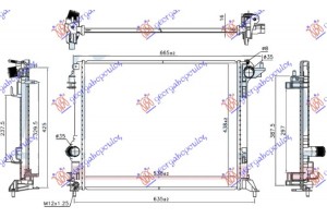 Ψυγειο 1.2 Tce Βενζινη Μηχανικο - 1.5 Tdci Πετρελαιο (WITH Hybrid Assist 1) (540x440x16) Renault SCENIC/GRAND Scenic 16- - 671106300