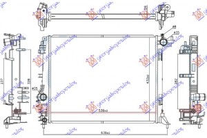Ψυγειο 1.2 Tce Βενζινη Αυτοματο - 1.5 Tdci Πετρελαιο (WITH Hybrid Assist 2) (540x440x26) Renault SCENIC/GRAND Scenic 16- - 671106310