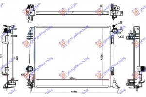 Ψυγειο 1.6 Dci Πετρελαιο (540x440x26) Renault SCENIC/GRAND Scenic 16- - 671106320