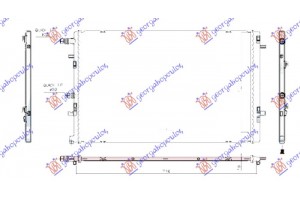 Ψυγειο Βοηθητικο 1.7 Dci Πετρελαιο (675x435x16) Renault SCENIC/GRAND Scenic 16- - 671106360