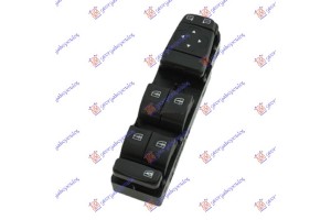 Διακοπτης ΠΑΡΑΘ/ΚΑΘΡ. (Τετραπλός) (24pin) Αριστερα Renault SCENIC/GRAND Scenic 16- - 671107172