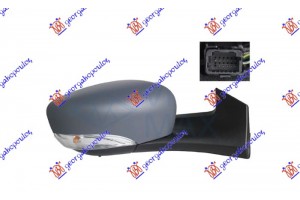 Καθρεφτης ΗΛΕΚΤ. ΘΕΡΜΑΙΝ. ΗΛ. ΑΝΑΚΛ. ΒΑΦΟΜ. (ΜΕ Φλας & ΑΙΣΘΗΤΗΡΑ) 11 Pin (Α ΠΟΙΟΤΗΤΑ) (CONVEX GLASS) Δεξια Renault Zoe 12-19 - 678207571