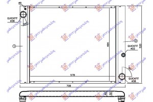 Ψυγειο Νερου 3.0 Td Πετρελαιο Αυτοματο (570x500) All Alluminium Range ROVER/RANGE Rover Vogue 02-12 - 690306300