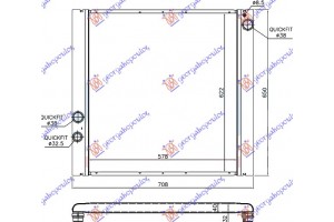 Ψυγειο Νερου 4.2 Supercharged - 4.4i Βενζινη Αυτοματο (580x620) Range ROVER/RANGE Rover Vogue 02-12 - 690306310
